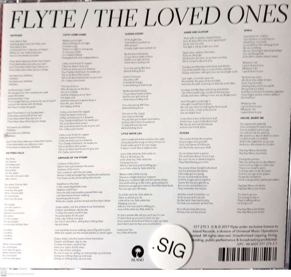 Flyte (5) : The Loved Ones (CD, Album)