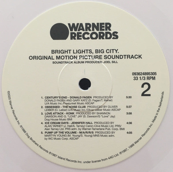 Various : Bright Lights, Big City. (Original Motion Picture Soundtrack) (LP, Ltd, RE, Bon)