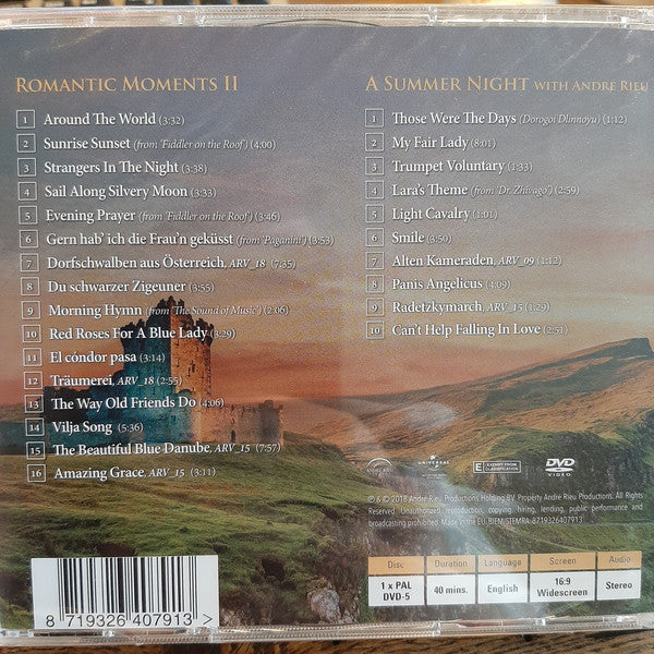 André Rieu And His Johann Strauß Orchestra : Romantic Moments II (CD, Album + DVD)