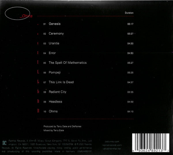 Deftones : _Ohms (CD, Album)