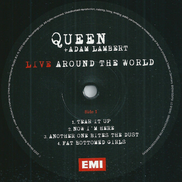 Queen + Adam Lambert : Live Around The World (2xLP, Album)