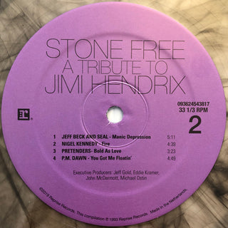Various : Stone Free (A Tribute To Jimi Hendrix) (LP, Cle + LP, S/Sided, Etch, Cle + Comp, Ltd, RE)