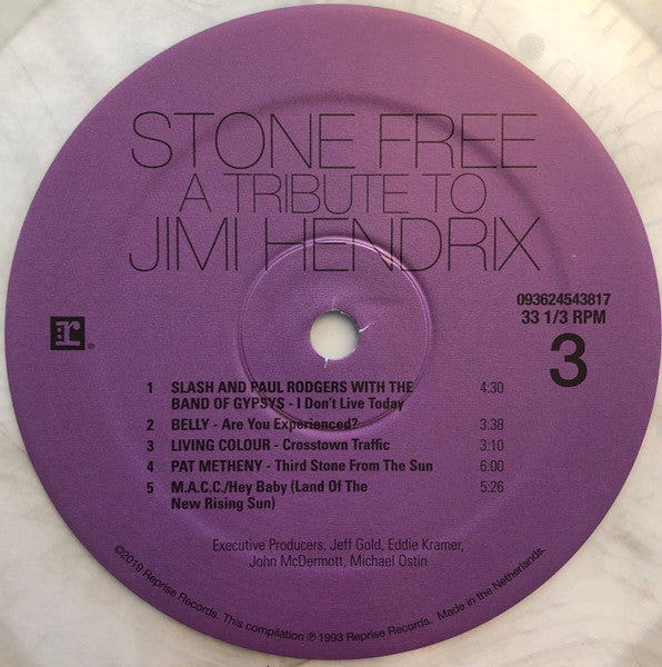 Various : Stone Free (A Tribute To Jimi Hendrix) (LP, Cle + LP, S/Sided, Etch, Cle + Comp, Ltd, RE)