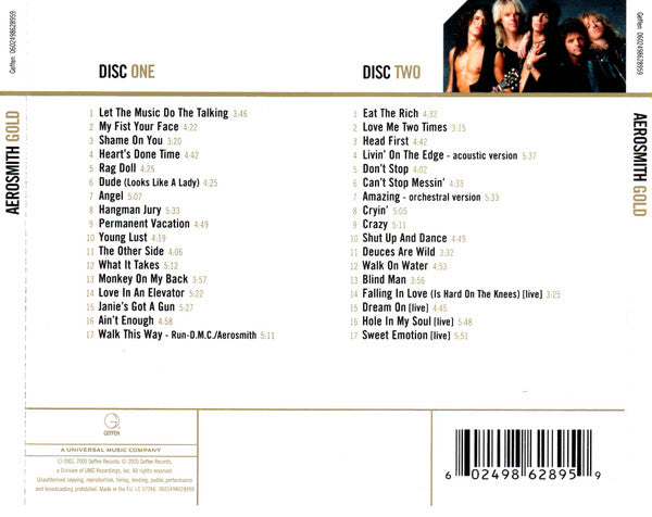 Aerosmith : Gold (2xCD, Comp, RE)