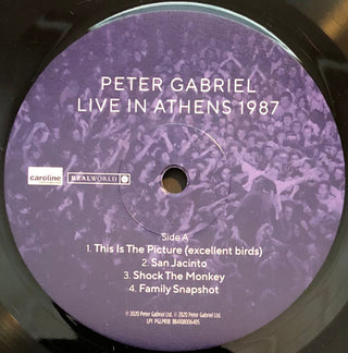 Peter Gabriel : Live In Athens 1987 (2xLP, Album, RM, 180)