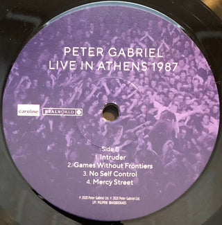 Peter Gabriel : Live In Athens 1987 (2xLP, Album, RM, 180)