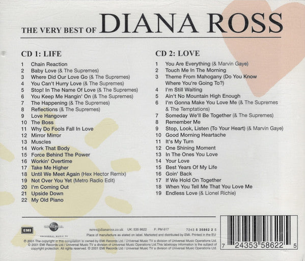 Diana Ross : Love & Life - The Very Best Of Diana Ross (2xCD, Comp, RE)
