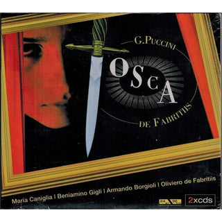 Giacomo Puccini - Maria Caniglia | Beniamino Gigli | Armando Borgioli | Oliviero De Fabritiis : Tosca (2xCD, Album, RE, RM, Dig)