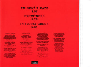 Steven Wilson : Eminent Sleaze (CD, Single, Ltd)