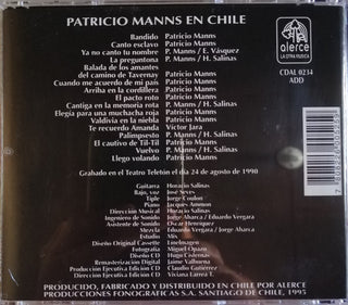 Patricio Manns : En Chile  (CD, Album, RE)