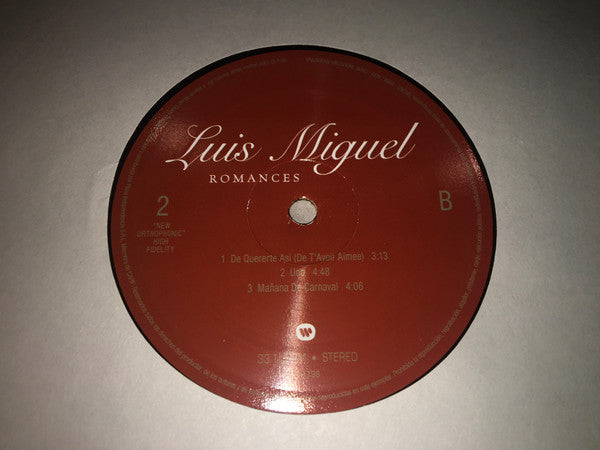 Luis Miguel : Romances (2xLP, Album, RE, 2 D)