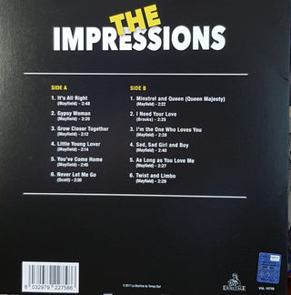 The Impressions : The Impressions (LP, Album, Ltd, RE, RM, Unofficial, 180)