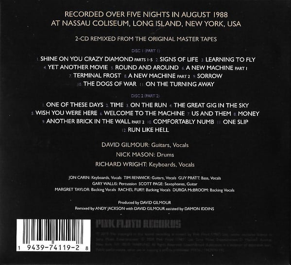 Pink Floyd : Delicate Sound Of Thunder (2xCD, Album, RE, Dig)