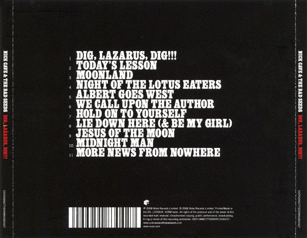 Nick Cave & The Bad Seeds : Dig, Lazarus, Dig!!! (CD, Album)