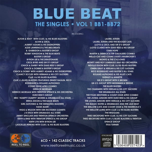 Various : Blue Beat - The Singles Vol 1 BB1-BB72 (6xCD, Comp + Box, Comp)
