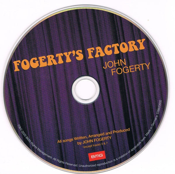 John Fogerty : Fogerty's Factory (CD, Album, Dig)