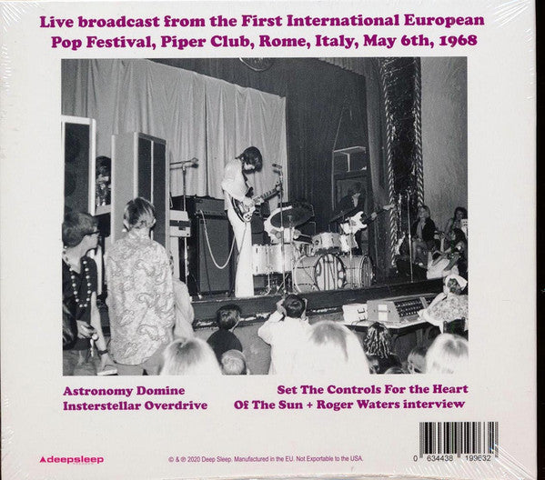 Pink Floyd : Broadcast In Rome, Italy May 6th, 1968 (CD, Unofficial, Dig)