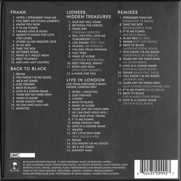 Amy Winehouse : The Collection (CD, Album, RE + CD, Album, RE + CD, Album, RE + CD)