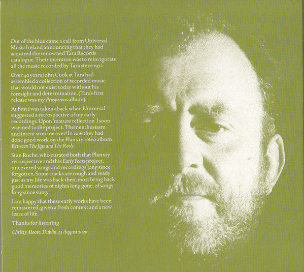 Christy Moore : The Early Years 1969-81 (2xCD, Comp, Ltd, RM + DVD)
