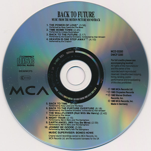 Various : Back To The Future (Music From The Motion Picture Soundtrack) (CD, Comp, RE)