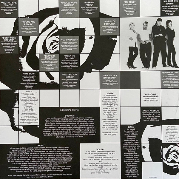 Ace Of Base : Happy Nation (U.S. Version) (LP, RE, Cle)