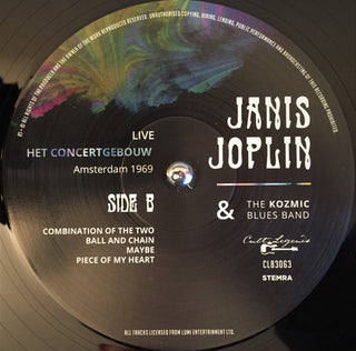 Janis Joplin & Kozmic Blues Band : Live Het Concertgebouw Amsterdam 1969 (LP, Album, 180)