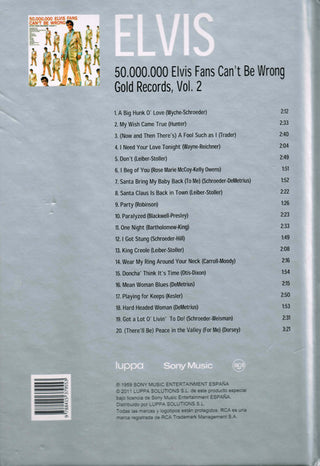 Elvis Presley : 50.000.000 Elvis Fans Can't Be Wrong (Elvis' Gold Records - Volume 2) (CD, Comp, Boo)