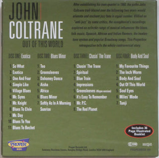 John Coltrane : Out Of This World (4xCD, Comp, RM)