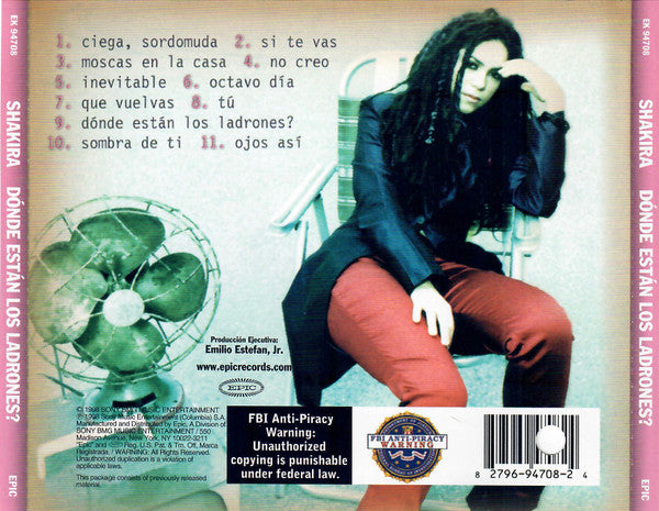 Shakira : Dónde Están Los Ladrones? (CD, Album, RE)
