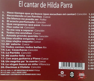 Hilda Parra : El Cantar De Hilda Parra (CD, Comp)
