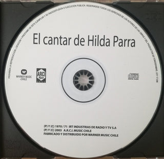 Hilda Parra : El Cantar De Hilda Parra (CD, Comp)