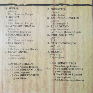 Los Quincheros : Del Recuerdo (CD, Comp, RM)