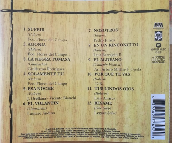 Los Quincheros : Del Recuerdo (CD, Comp, RM)