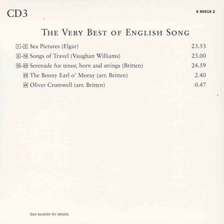 Benjamin Britten · William Byrd · Frederick Delius · Sir Edward Elgar · Charles Hubert Hastings Parry · Henry Purcell · Charles Villiers Stanford · Ralph Vaughan Williams · Sir William Walton - Thomas Allen · Janet Baker · Ian Bostridge · Alfred Deller ·  : The Very Best Of English Song (Box, Album, Comp + 5xCD, Comp, Mono, RM)