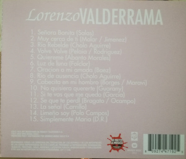Lorenzo Valderrama : Lorenzo Valderrama (CD, Comp)