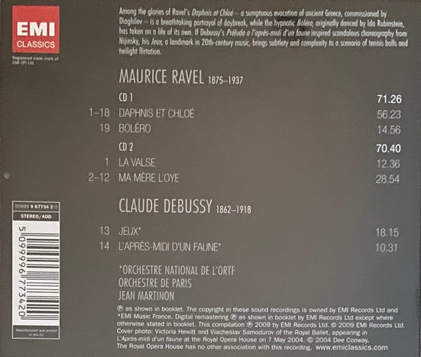 Jean Martinon, Debussy* / Ravel* : Ballets Martinon (2xCD, Comp)