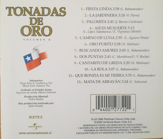 Various : Tonadas De Oro Volumen II (CD, Comp)