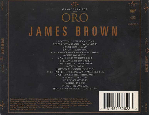James Brown : Oro - Grandes Exitos (CD, Comp)
