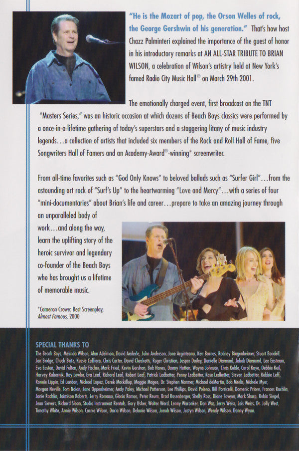 Various : An All-Star Tribute To Brian Wilson (DVD-V, Multichannel, PAL)
