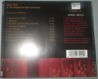 André Rieu, Maastrichts Salon Orkest : Souvenirs Of Vienna (CD, Comp)