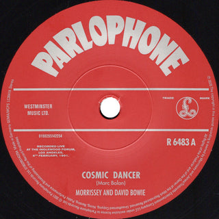 David Bowie & Morrissey : Cosmic Dancer (Live) / That's Entertainment  (7", Single)