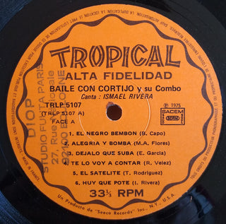 Cortijo Y Su Combo Con Ismael Rivera : Baile Con Cortijo Y Su Combo (LP, Album, RE)