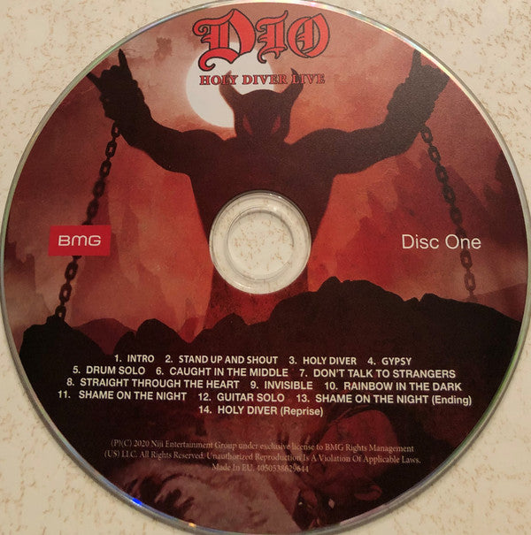 Dio (2) : Holy Diver Live (2xCD, Dlx, RE, Med)