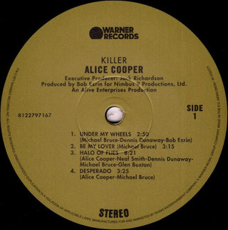 Alice Cooper : Killer (LP, Album, RE, RP, 180)
