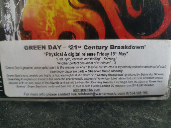 Green Day : 21st Century Breakdown (CD, Album, Promo)