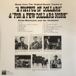 Ennio Morricone E La Sua Orchestra* : A Fistful of Dollars / For a Few Dollars More (LP, Comp, Ltd, RE, RM, Oxb)