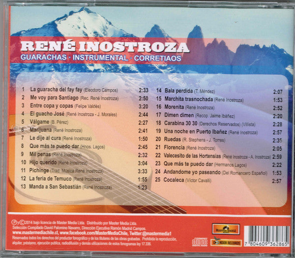 René Inostroza : 25 Éxitos, Lo Mejor (CD, Comp)