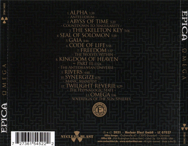 Epica (2) : Omega (CD, Album)