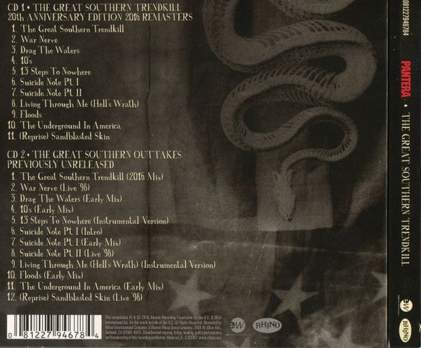 Pantera : The Great Southern Trendkill (CD, Album, RE, RM, 20t + CD, Comp)