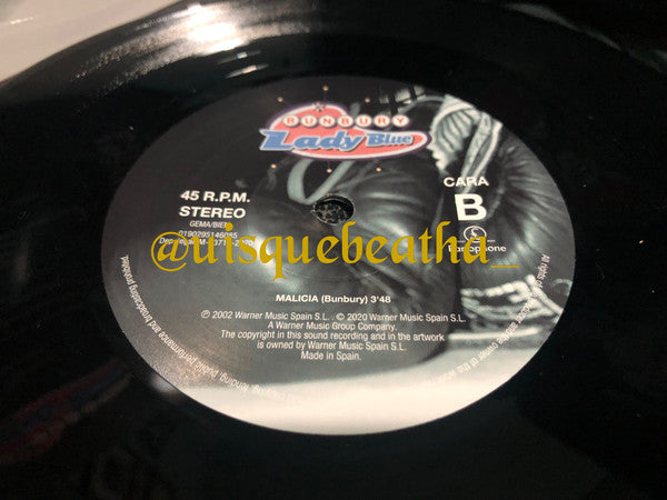 Enrique Bunbury : Lady Blue / Flamingos (7", Single, Ltd + CD, Album, RE)